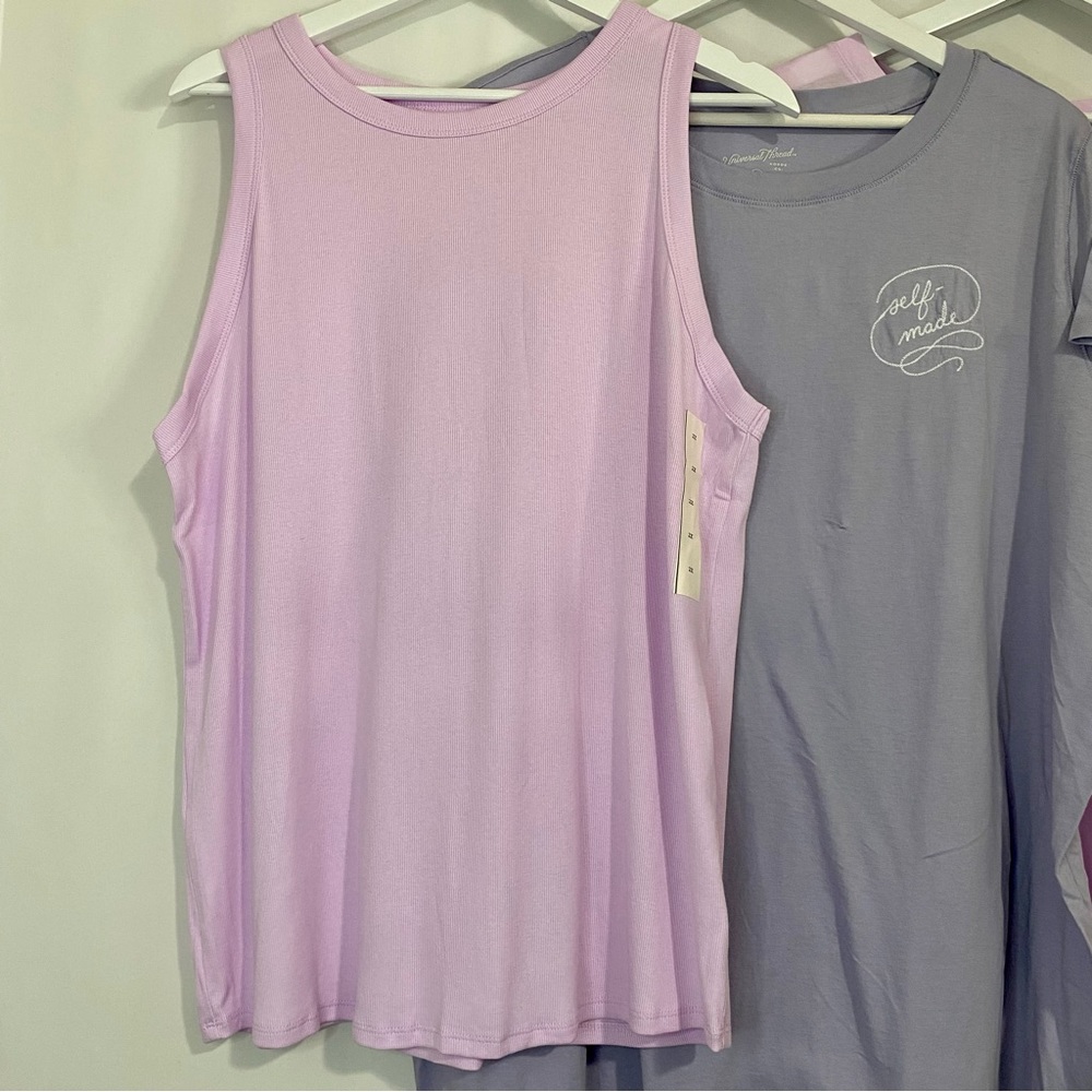 Universal Thread & A New Day Women’s Plus Size Lot of Shirts Purple 2X NWT - Picture 2 of 6